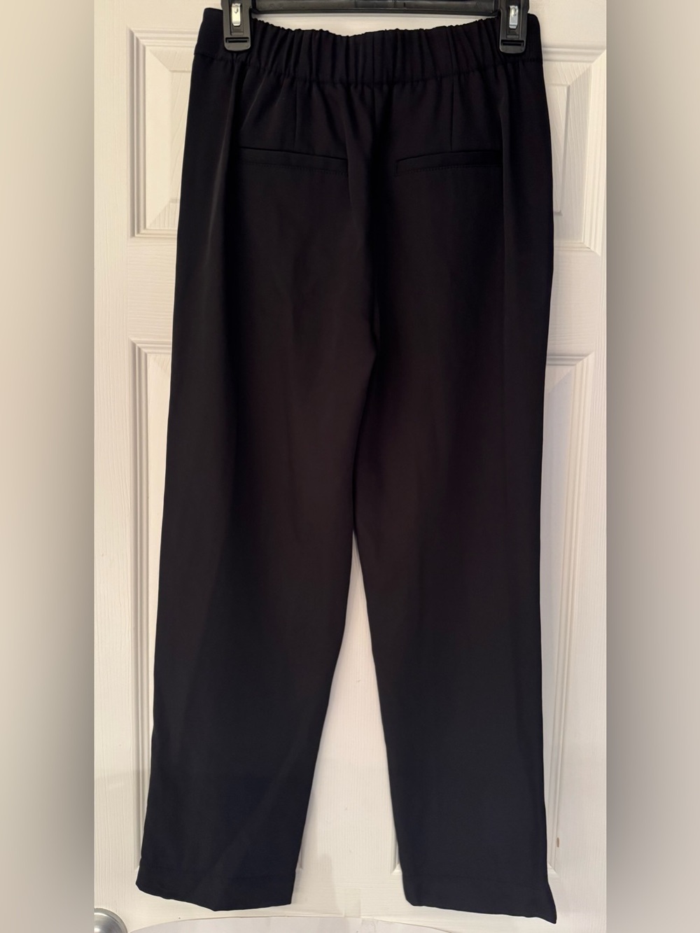 Vince Pleated Pull-On Tapered Leg Pants Cropped Women’s Black Size XS - Picture 6 of 13